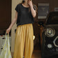 Women's summer wide leg casual pants 4382