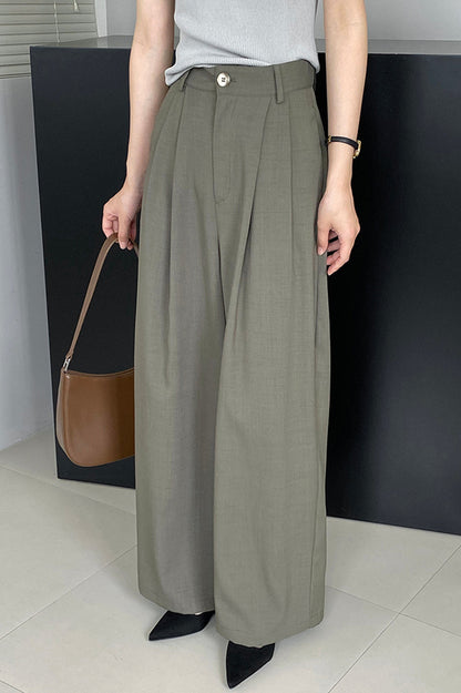 Women's wide leg suit pants 4387