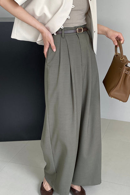 Women's wide leg suit pants 4387