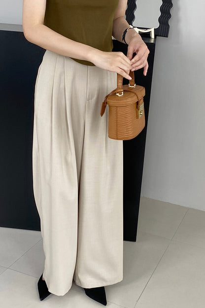 Women's wide leg suit pants 4387