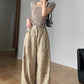 Women's summer wide leg casual pants 4379