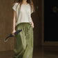 Women's summer wide leg casual pants 4382