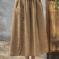 Summer linen skirt with drawstring waist 4305