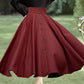 Swing womens skirt with buttons decoration 4869