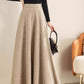 Maxi a line winter wool skirt women 4754