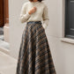 Retro Plaid Winter Autumn Skirt Women 5259