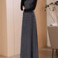 plaid long wool pinafore dress winter 4792