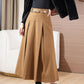 winter wool skirt for women with pleating details 4756