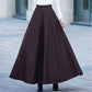 Maxi winter long wool skirt women 4746
