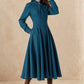 Classic 50s Fit And Flare Wool Dress 6519
