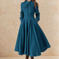 Classic 50s Fit And Flare Wool Dress 6519