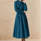 Classic 50s Fit And Flare Wool Dress 6519