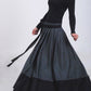 Gray Wool Wrap Skirt for winter MM68#