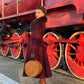 Burgundy Princess long wool coat 4724