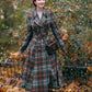 Vintage Plaid Long Winter Wool Coat 4730