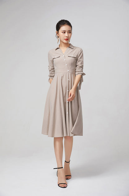 shirt collar dress