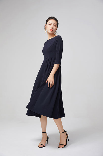 Dark blue dress