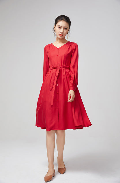 long red dress