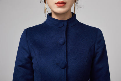 tie belt wool coat
