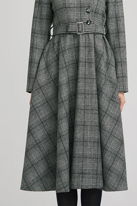 grey tartan dress Women's Trista Gordan Tartan Shirt Dress
