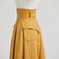 High waist A line skirt for winter 2302#