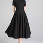 Swing little black dress 2343#
