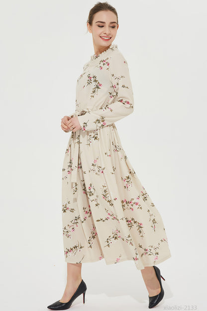 long linen dress