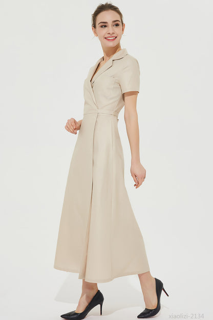 long wrap dress
