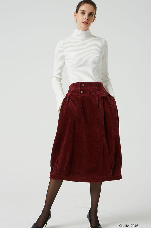 elastic waist skirt