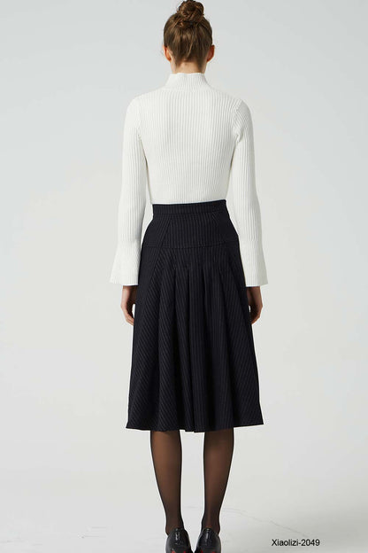 high waisted skirt
