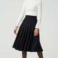 striped wool skirt