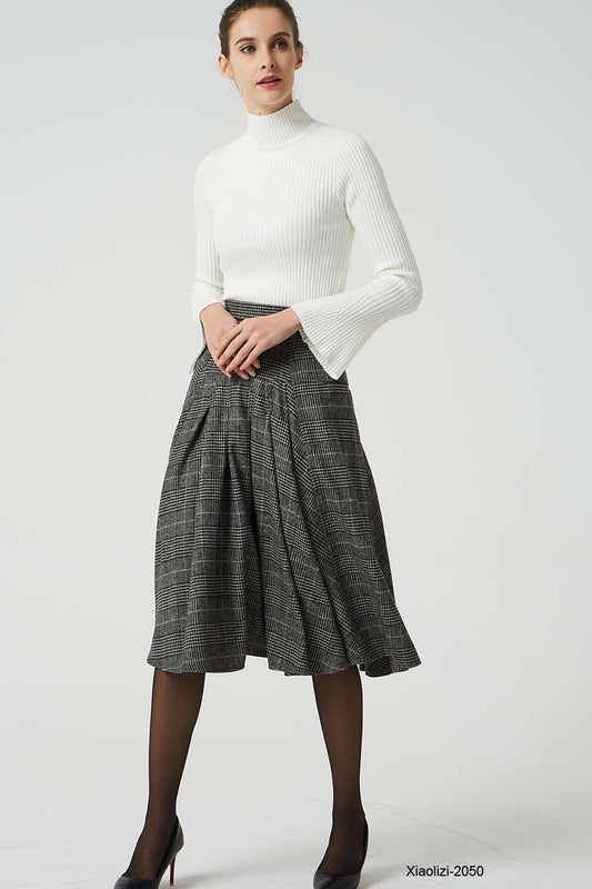 plaid skirt