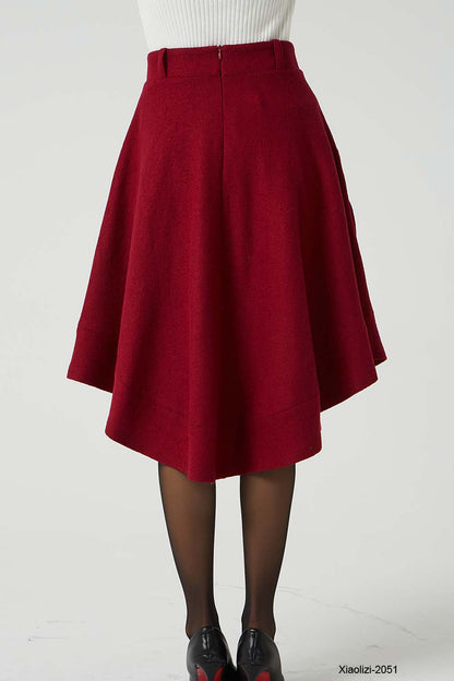 high waisted skirt