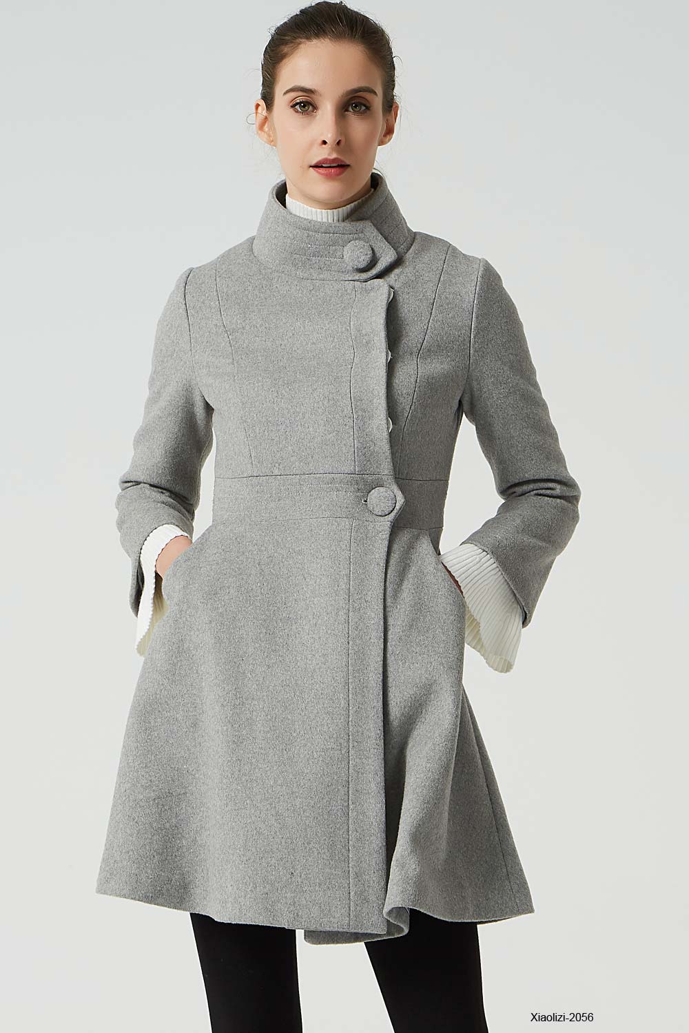 Light wool hot sale coat