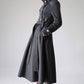 Gray coat Cashmere coat Long coat Military Coat 1072#