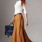 Women Maxi Linen Skirt 104201#