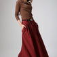 women's maxi skirt in red 0901#