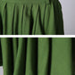 women's pleated midi skirt in Green 1188#