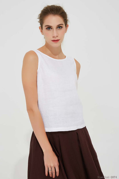 white summer blouse