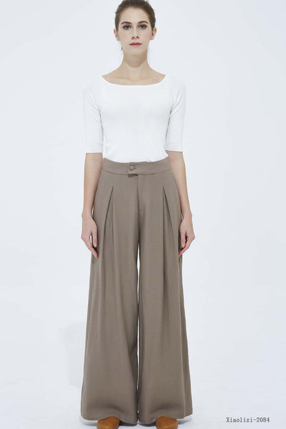 maxi linen pant