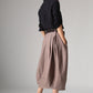 Women's linen bubble skirt 1032#