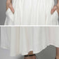 Elastic wasit maxi long linen skirt for women 1392#