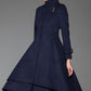 Vintage Inspired Asymmetrical Wool Coat 1112#