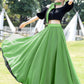 Summer Chiffon Reversible Big Swing Dance Skirt 2940
