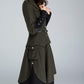 womens blazer, wool jacket, army green jacket 1628#