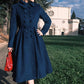 1940s swing long wool coat  3187