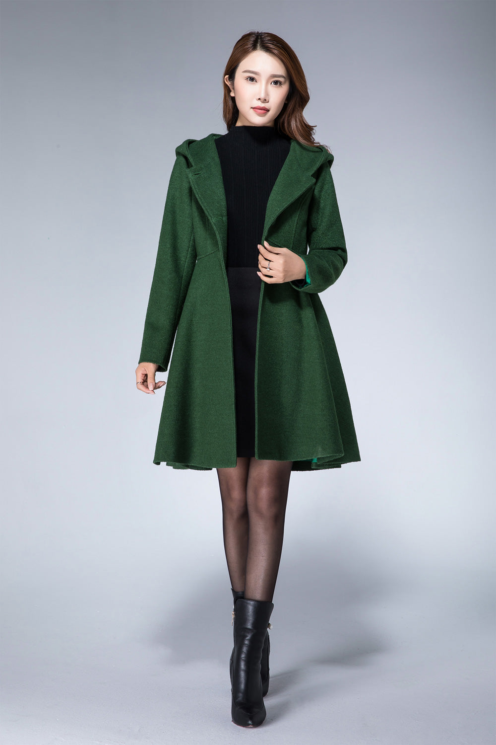 Dark green winter shop coat womens