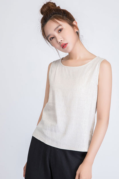 Womens linen tank top 1945