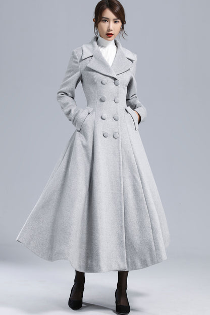 Vintage Inspired Double Breasted Coat 3236