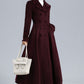 1950s Double Breasted Long Wool Swing Coat 3239